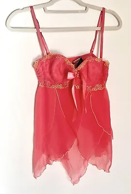Victoria Secret Sexy Little Things Pink Babydoll Top 34B Excellent Condition • $29