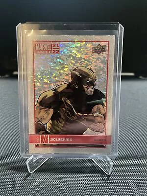 Wolverine Silver Sparkle 2021-22 Upper Deck Marvel Annual #97 • $2.65