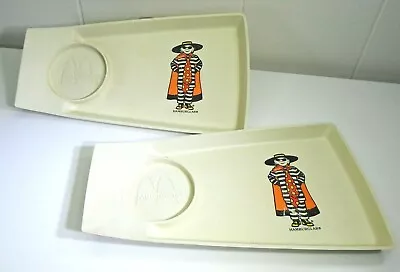 Vtg McDonalds Happy Meal Beverage Tray Lot Hamburglar 1970s Collectable Plate • $17.85