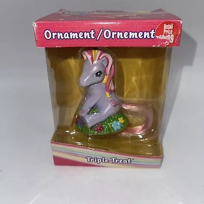 Hasbro My Little Pony Triple Treat Christmas Ornament 2004 NIB • $12.28