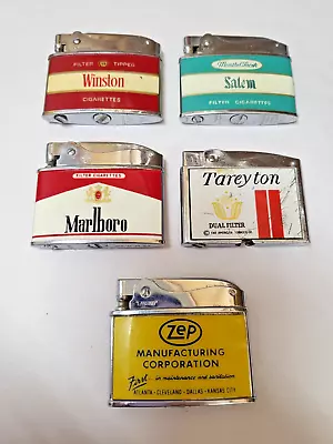 Zep Marlboro Winston Salem Tareyton Penquin Crown  Flat Japan Cigarette Lighter • $55