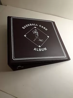 BCW 3 Inch Burgundy Baseball Card D-Ring Album Binder • $18.99