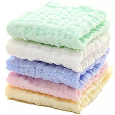 MUKIN Baby Washcloths - Natural Cotton Baby Wipes - Soft Newborn Baby Face • $17.25