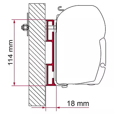 Fiamma Bracket Adaptor Kit D 98655-021 Caravan Motorhome Side Moulding • £1017.95