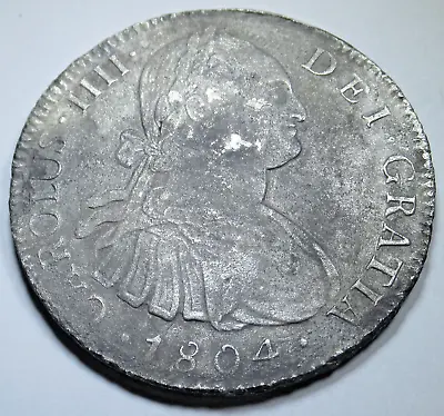 1804 Shipwreck Mexico Silver 8 Reales Spanish Dollar Colonial 1800's Pirate Coin • $164.95