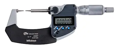 Mitutoyo 342-351-30 Digimatic Point Micrometer 0-1 /0-25mm Range .00005  *SH • $434.80