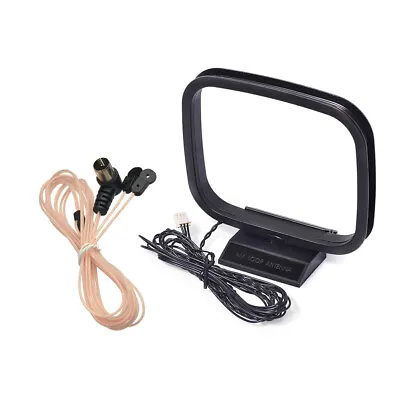 FM Dipole Antenna F Male AM Loop Antenna 3 Pin For Radios And Stereo Receivers • $10.59