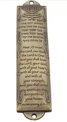 Mezuzah Brass Tone Of Messianic Jewish Interest YESHUA Christian Jesus • $14.88