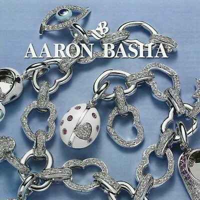 Aaron Basha Boutique Print Ad / Diamond Bracelet With Charms / 2007 / Original • $12.49