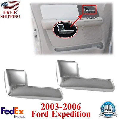 Front & Rear Interior Door Handle Chrome Left Side For 2003-2006 Ford Expedition • $21.33