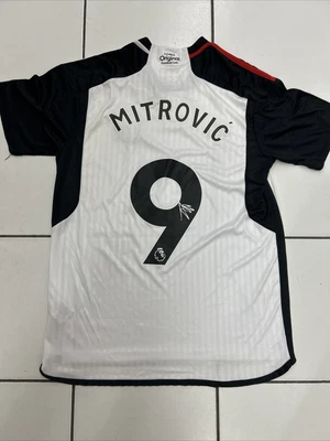 £100 • Buy Aleksandr Mitrovic Fulham Signed 23/24Home Shirt With COA