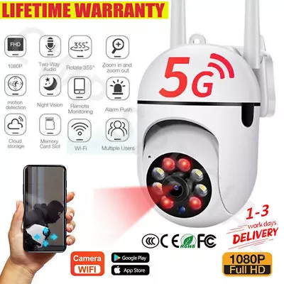 £25.99 • Buy UK 1080P IP Camera Wireless WIFI Outdoor CCTV HD PTZ Smart Home Security IR Cam