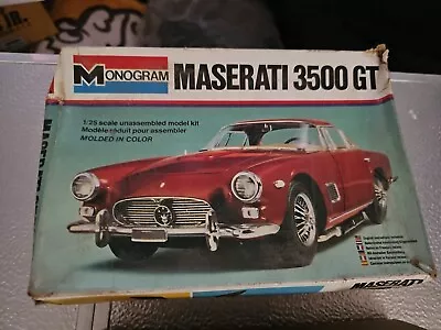 Monogram Maserati 3500 GT 1/25 Scale Kit OPEN BOX NEW  • $20