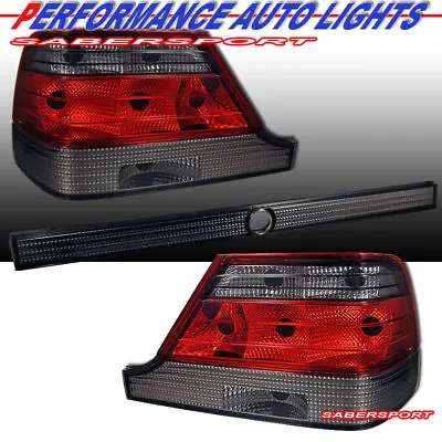 Set Of 3pcs Red Smoke Taillights For 1997-1999 Mercedes W140 S-Class Sedan • $124