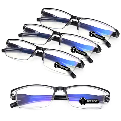 4Pairs Anti-Blue Light Reading Glasses HD Lenses Spring Hinge Readers Unisex • $19.69