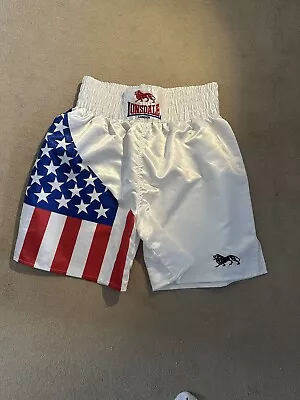 Lonsdale USA America Heavy Satin Boxing Shorts Thick Heavy Satin • £69.50