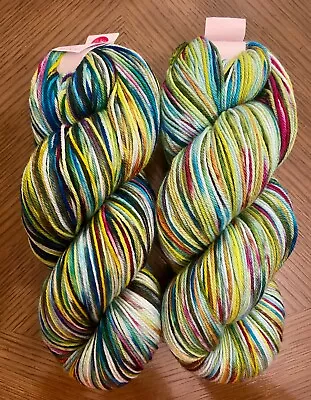 TWO SKEIN SET Of Miss Babs Babette Yowza In  Ziggy Stardust  Colorway • $54.47