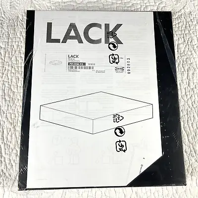 Ikea LACK 092803 Black Floating Shelf 11 3/4 X 10 1/4 New Sealed 30 Cm X 26 Cm • £14.26