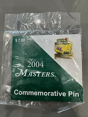 2004 MASTERS COMMEMORATIVE PIN New Sealed In Package • $24.90