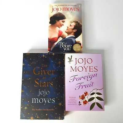 Jojo Moyes X 3 Me Before You Foreign Fruit The Giver Of Stars WOmen's Fiction • $26.50