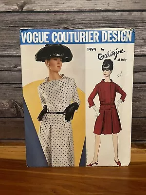 Vogue Couturier Design #1494 - Designer Galitzine Of Italy Pattern Size 10 Uncut • $31.99