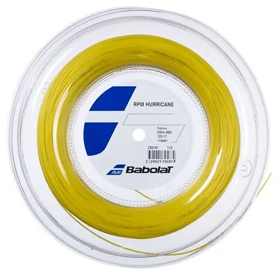 Babolat RPM HURRICANE 17G 1.25mm (yellow) 660ft 200m Reel Tennis String • $129