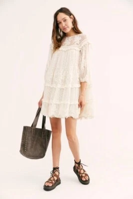 $250 • Buy Spell Dawn Lace Mini Playdress CreamSize XL 