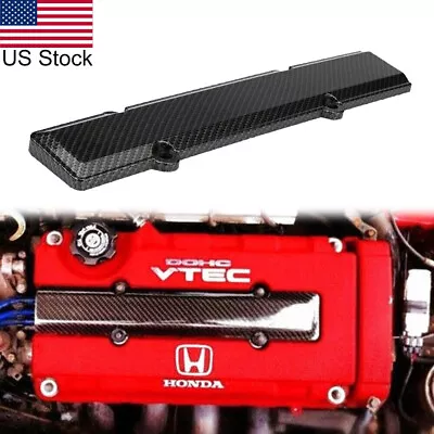 Engine Valve Cover Carbon Fiber Spark Plug Cover For Honda Civic B16 B18 VTEC • $15.99