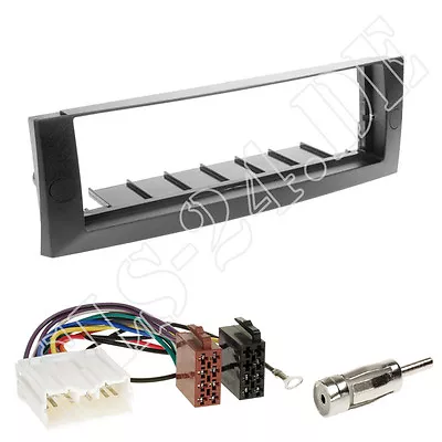 Mitsubishi Colt From 01/04 Car Stereo 1-DIN Radio Bezel + ISO Adapter Cable Installation Kit • $27.64