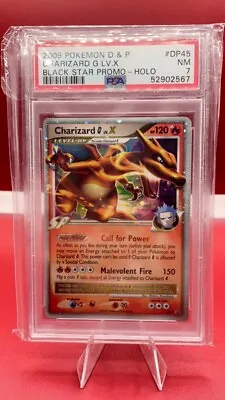 2009 Pokemon Diamond & Pearl Black Star Promo Holo Charizard G LV.X #DP45 PSA 7 • $100