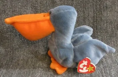 $4.99 • Buy Ty Beanie Baby Scoop The Pelican Style 4107 DOB 7-1-96 MWMT Free Shipping