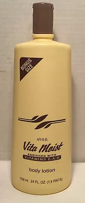 Avon Vita Moist-Bonus Size-Body Lotion (24 FL OZ)  NOS SEALED 1991 Vitamin EAD • $34.99