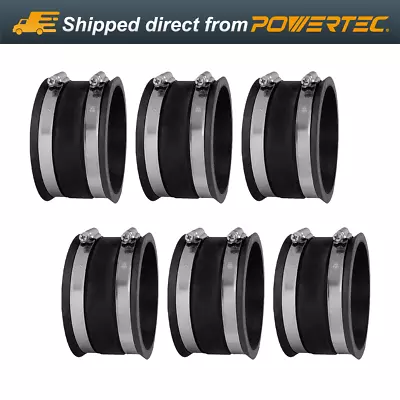 POWERTEC 70149-P6 Dust Control Flex Cuff With Hose Clamps 4-Inch 6 PK • $59.99