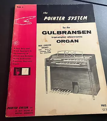 $2.97 • Buy 1964 Sheet Music Song Book - The Pointer System For The Gulbransen Organ Book 4