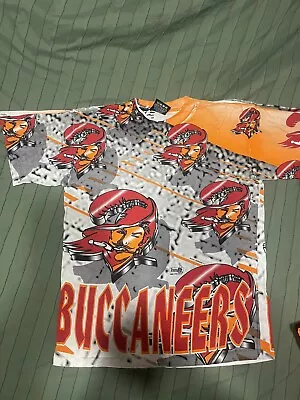 Vintage 1995 NFL Tampa Bay Buccaneers Creamsicle T-Shirt  Magic Johnson T's  • $250