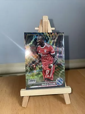 2022-23 Sadio Mane Topps Stadium Club Chrome Black/Gold Refractor Bayern 4/35 • £24.95