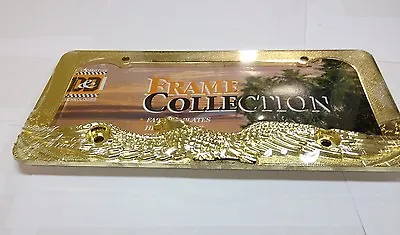 Eagle Gold Metal License Plate Frame  Lpf-387g • $20