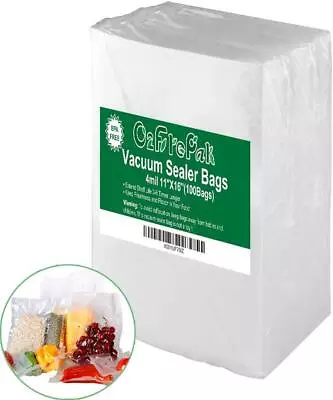 $33.99 • Buy 1 Gallon Size Vacuum Sealer Bags Puncture Prevention Freezer Safe 100pc 11 X16 