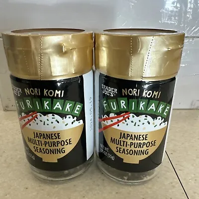 2 Pack Trader Joe's Furikake Nori Komi Japanese Seasoning No MSG 1.95 Oz Each • $9.99