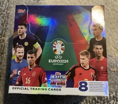 Topps Match Attax UEFA EURO 2024 Trading Cards Full Box Open But Sealed Still • £40