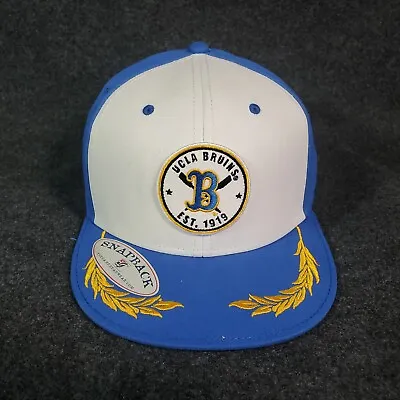 The Game UCLA Bruins Gold Leaf Snapback Hat Patch Trucker Cap White Blue NWT • $19.99