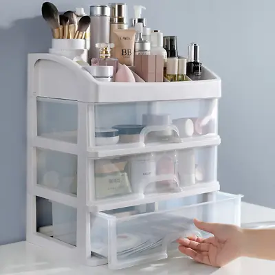 Large Capacity Beauty Box Make Up Storage Drawers Cosmetic Organizer Grid Holder • £9.99