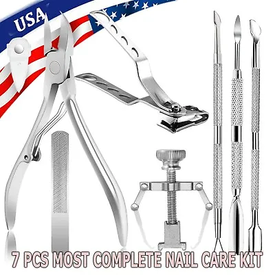 Professional Ingrown Toenail Tool Kit Toe Nail Clipper Set For Pedicure Manicure • $9.95