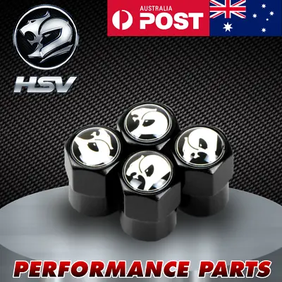 Helmet Black Tyre Valve Caps Fit Holden HSV VN VP VR VS VT VX VU VY VZ VE VF AU • $10.39