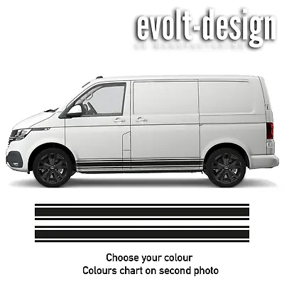 Side Stripe Stickers For VW Transporter T5 T6 T4 Sticker Decal Vinyl Camper • $19.88