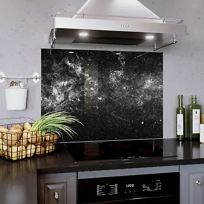 £62.99 • Buy Glass Splashback Kitchen Cooker Tile Panel ANY SIZE Space Star Dust Milky Way