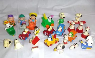 Lot Of 24 Vtg Snoopy And Peanuts Character Toys And Figurines • $29