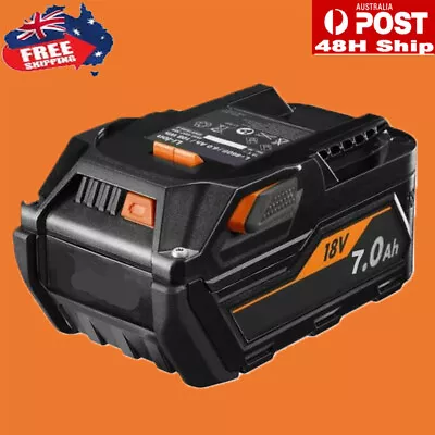 For RIDGID Compatible AEG 18V 7 Ah Li-Ion Battery R840087 R840086 R840085 L1830R • $46.98