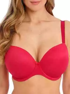 Fantasie Smoothease Red Underwire Moulded Tshirt Bra Size 30e / 8e • $40