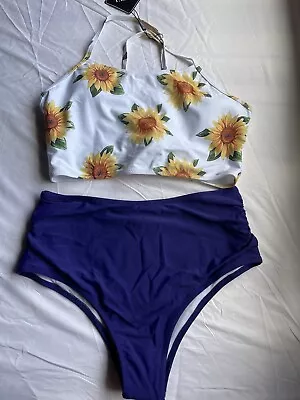 Zaful Halter Top Bikini High Waisted Size Medium • £7.59